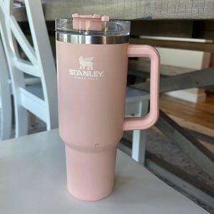 Pink 40oz stanley tumbler